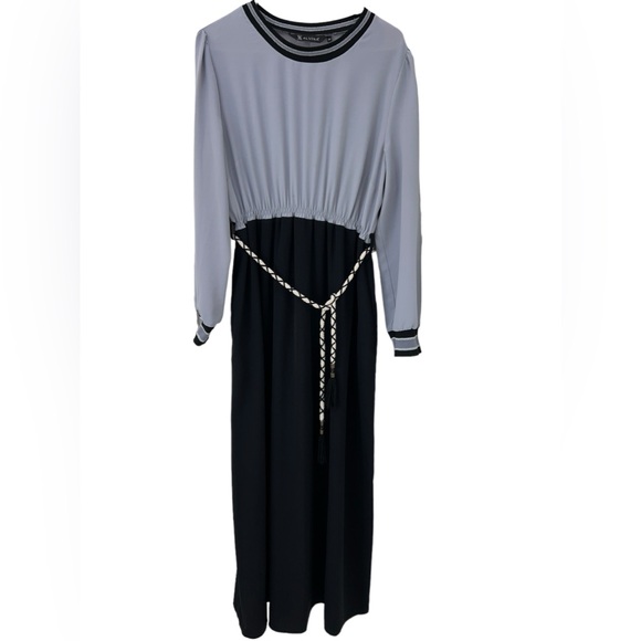 ALVINA Maxi Dress, Full Length, Black and Grey, size L, 38 EU and Middle East - Picture 3 of 9